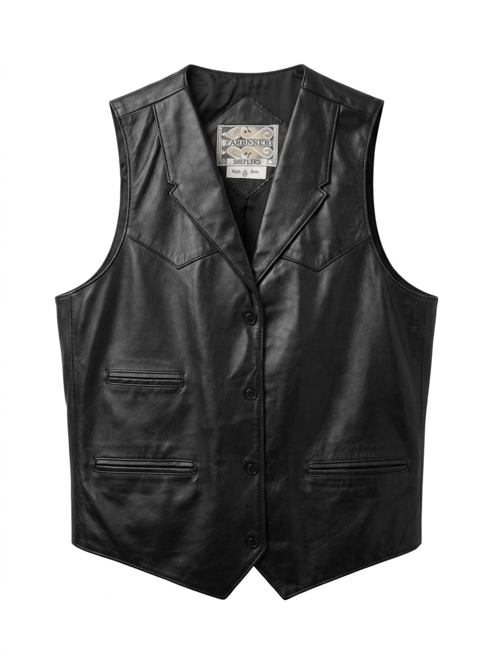 Black Leather Vest
